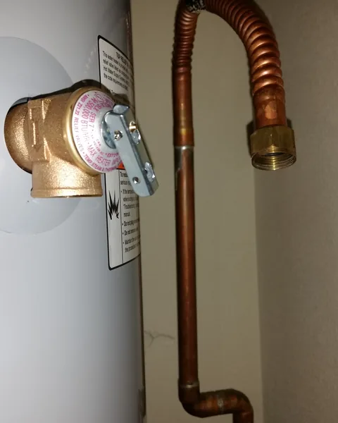 Completed water heater install, new copper lines and T&P valve